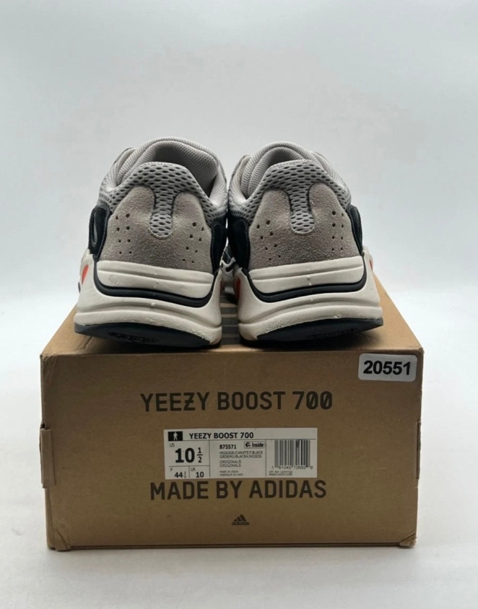 adidas Yeezy Boost 700 Wave Runner 10.5 (Lightly Worn Pre-Owned)adidasSolid Grey/Chalk White/Core Black - Image 3