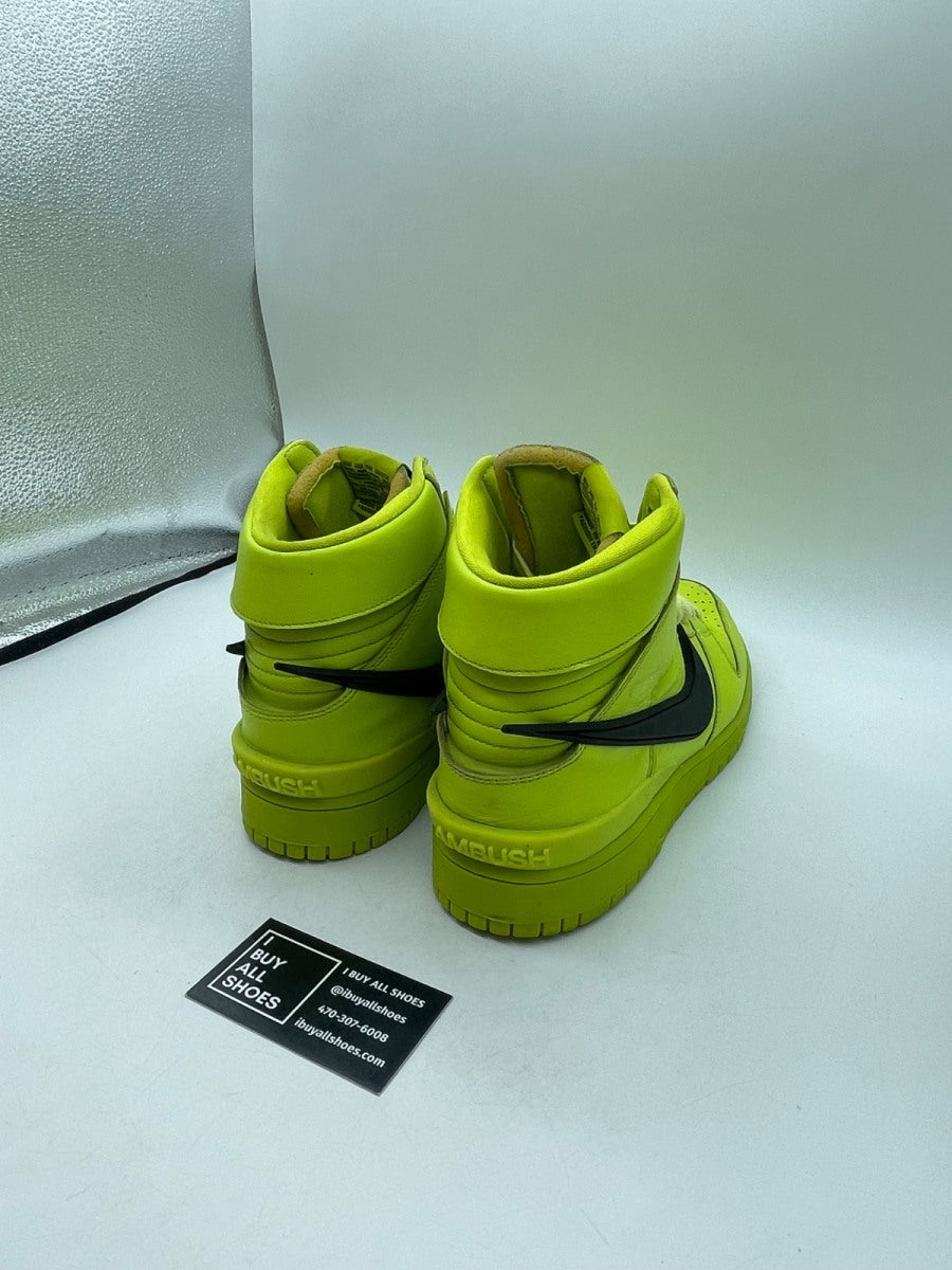 Nike Dunk High AMBUSH Flash Lime 11.5 (Moderately Worn Pre-Owned) - Image 5