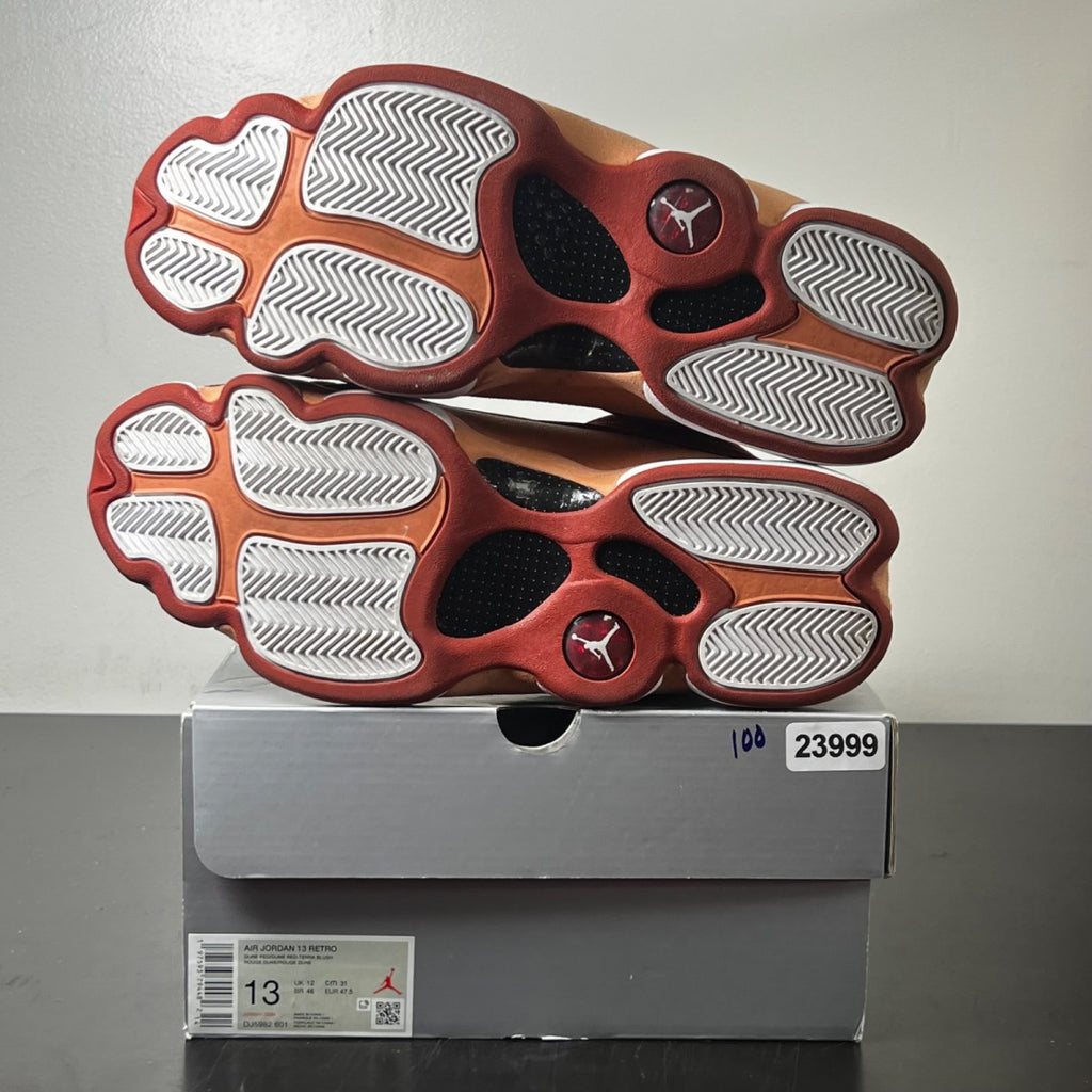Jordan 13 Retro Dune Red 13 (Moderately Worn Pre-Owned)JordanDune Red/Dune Red/Terra Blush/White - Image 6