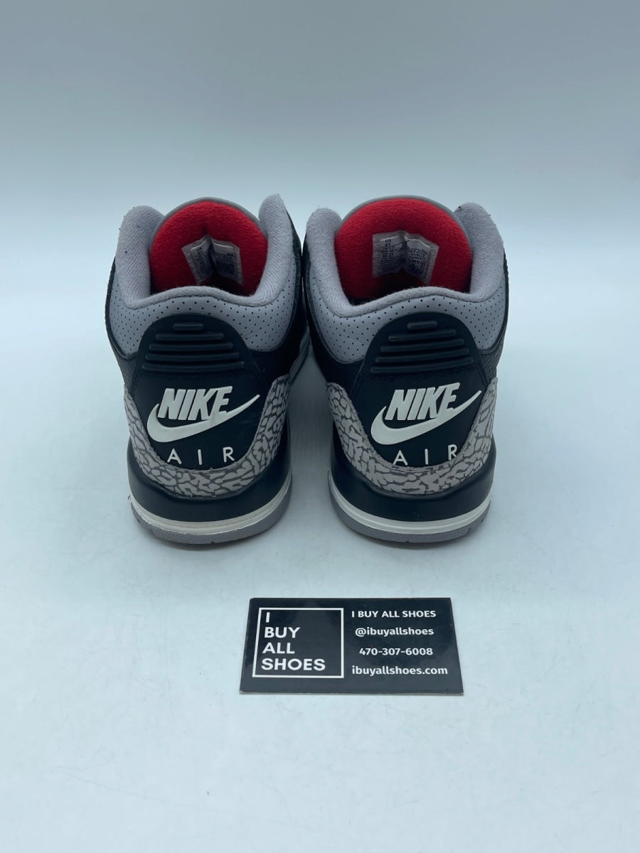 Jordan 3 Retro Black Cement (2024) (GS) 6Y (Moderately Worn Pre-Owned) - Image 3