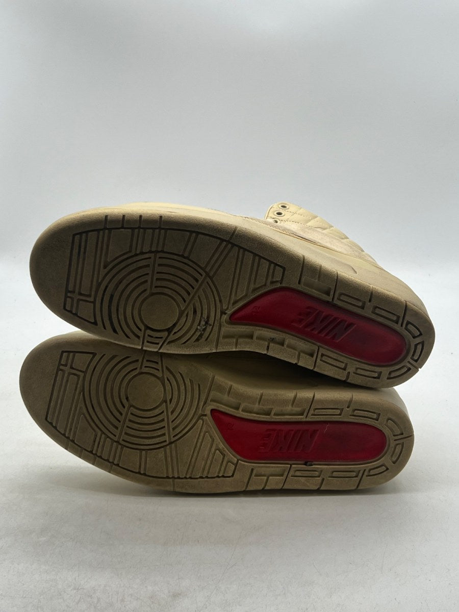 Jordan 2 Retro Just Don Beach 12 (Moderately Worn Pre-Owned)JordanBeach/Metallic Gold-University Red - Image 7