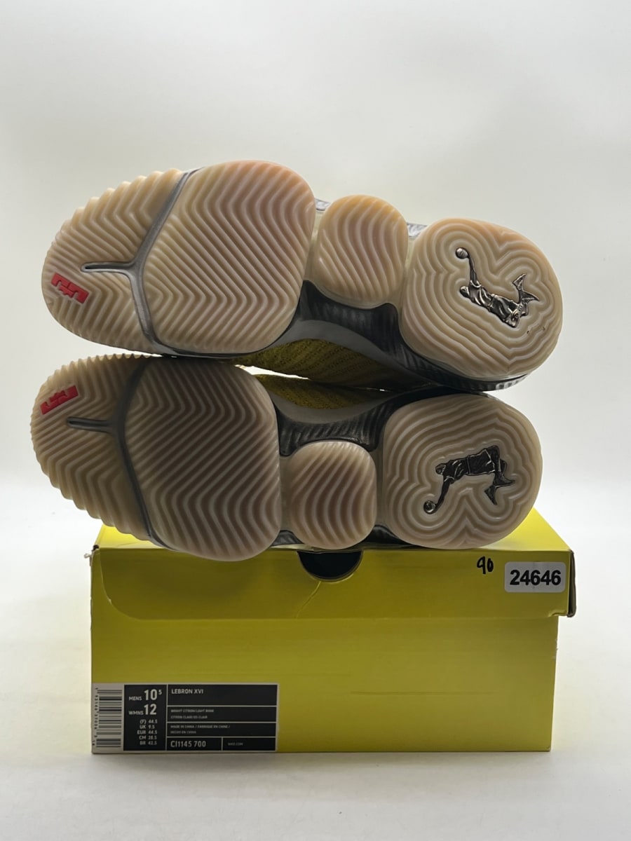 Nike LeBron 16 Harlem Fashion Row Harlem Stage 10.5 (Lightly Worn Pre-Owned)NikeBright Citron/Summit White - Image 7