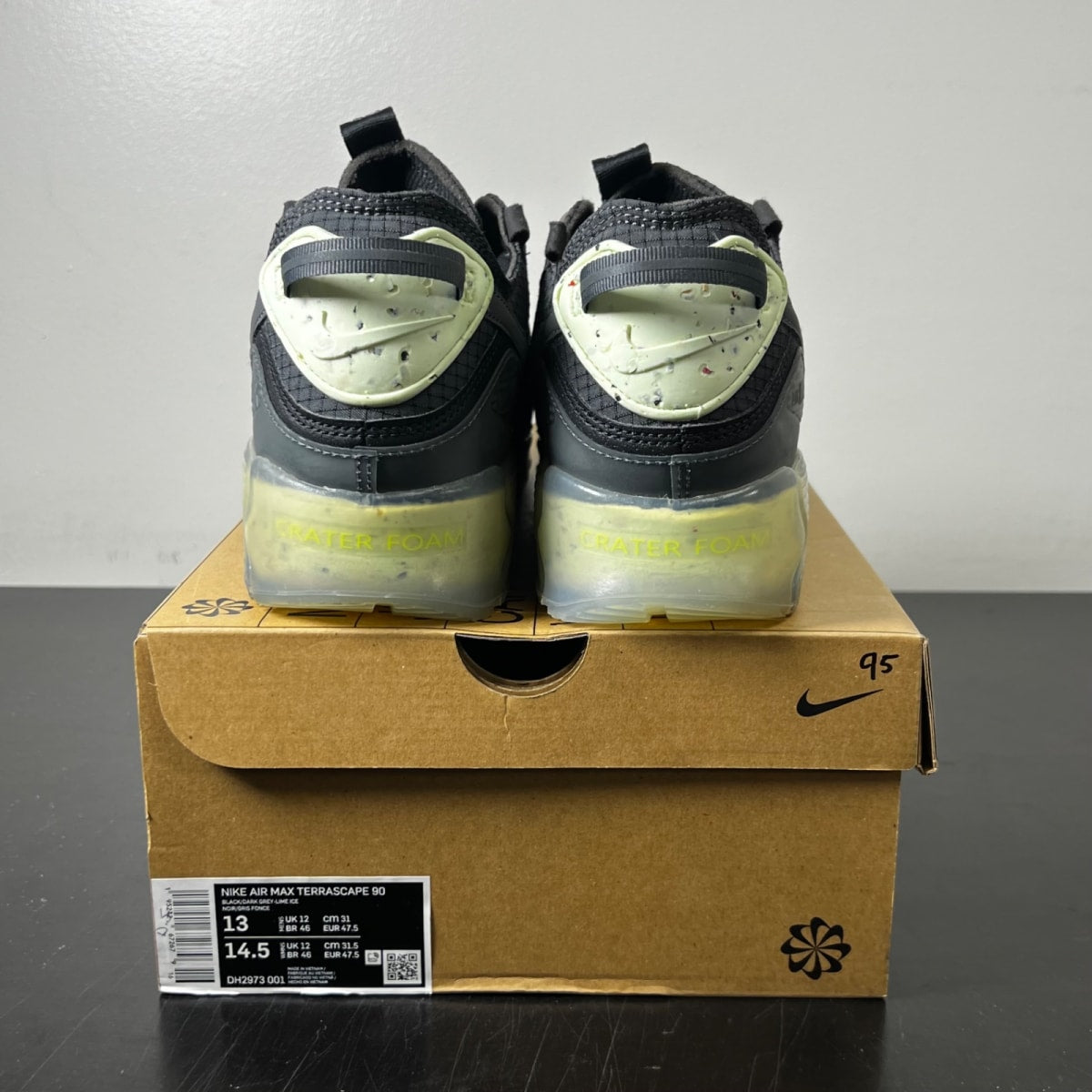 Nike Air Max 90 Terrascape Black Lime Ice 13 (Lightly Worn Pre-Owned)NikeBlack/Lime Ice/Anthracite/Dark Grey - Image 4