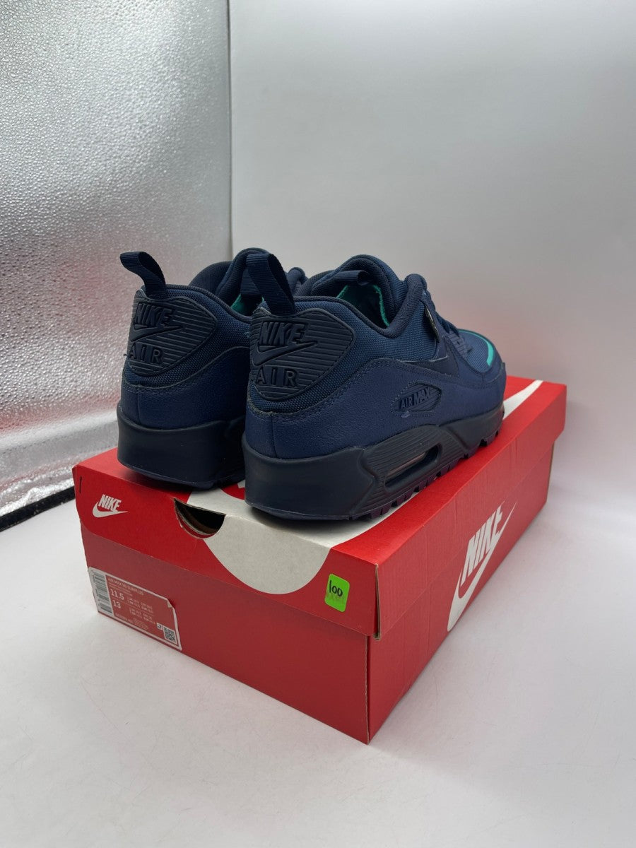Nike Air Max 90 Surplus Midnight Navy 11.5 (Moderately Worn Pre-Owned)NikeMidnight Navy/Obsidian-Hyper Jade - Image 5