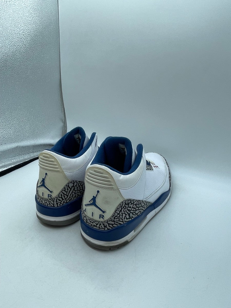 Jordan 3 Retro True Blue (2011) 14 (Moderately Worn Pre-Owned)JordanWhite/Cement Grey-True Blue - Image 5
