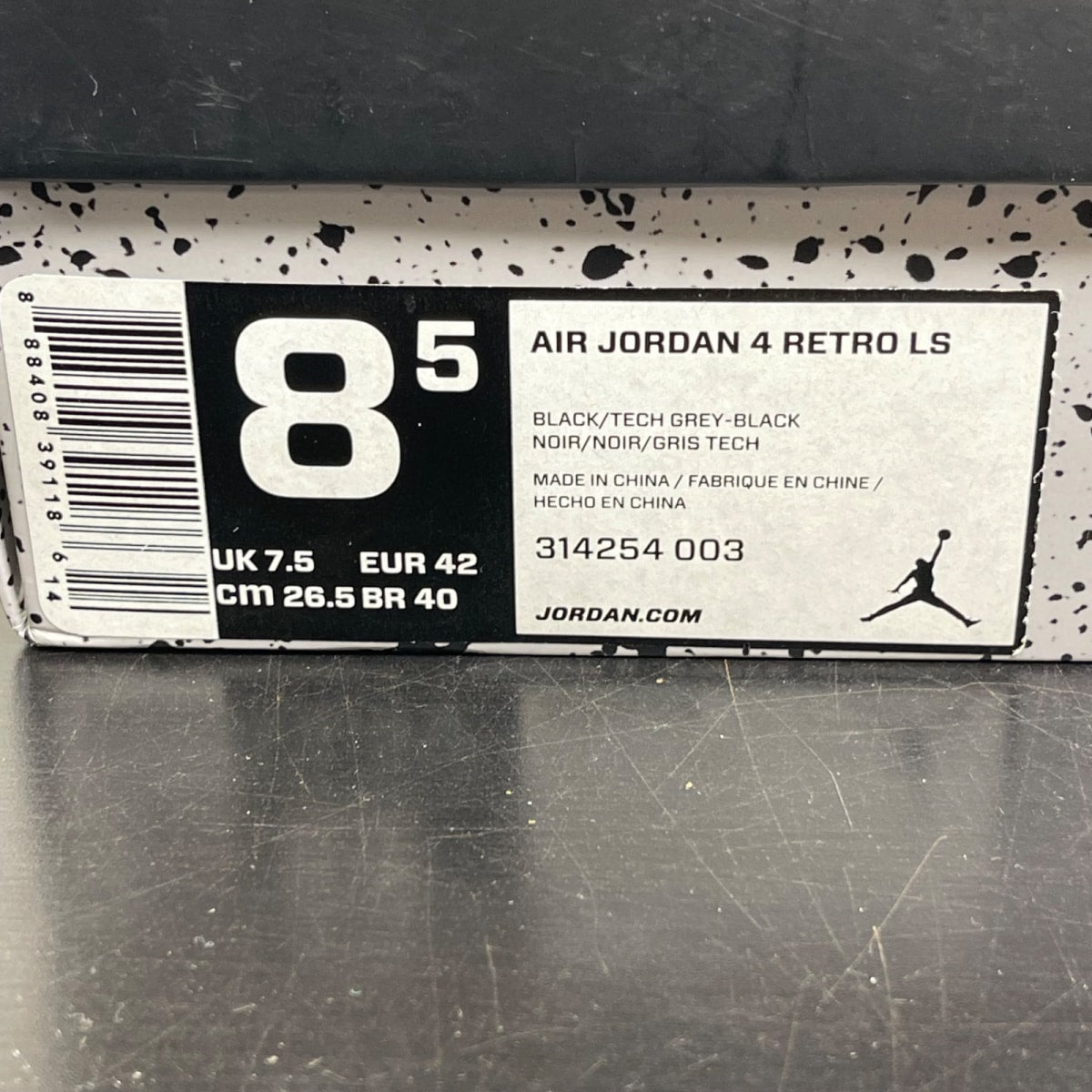 Jordan 4 Retro Oreo (2015) 8.5 (Moderately Worn Pre-Owned)JordanBlack/Tech Grey-White - Image 7