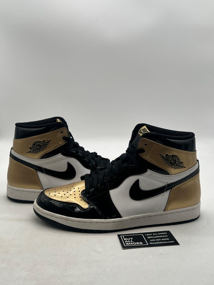 Jordan 1 Retro High NRG Patent Gold Toe 11.5 (Moderately Worn Pre-Owned) - Image 1
