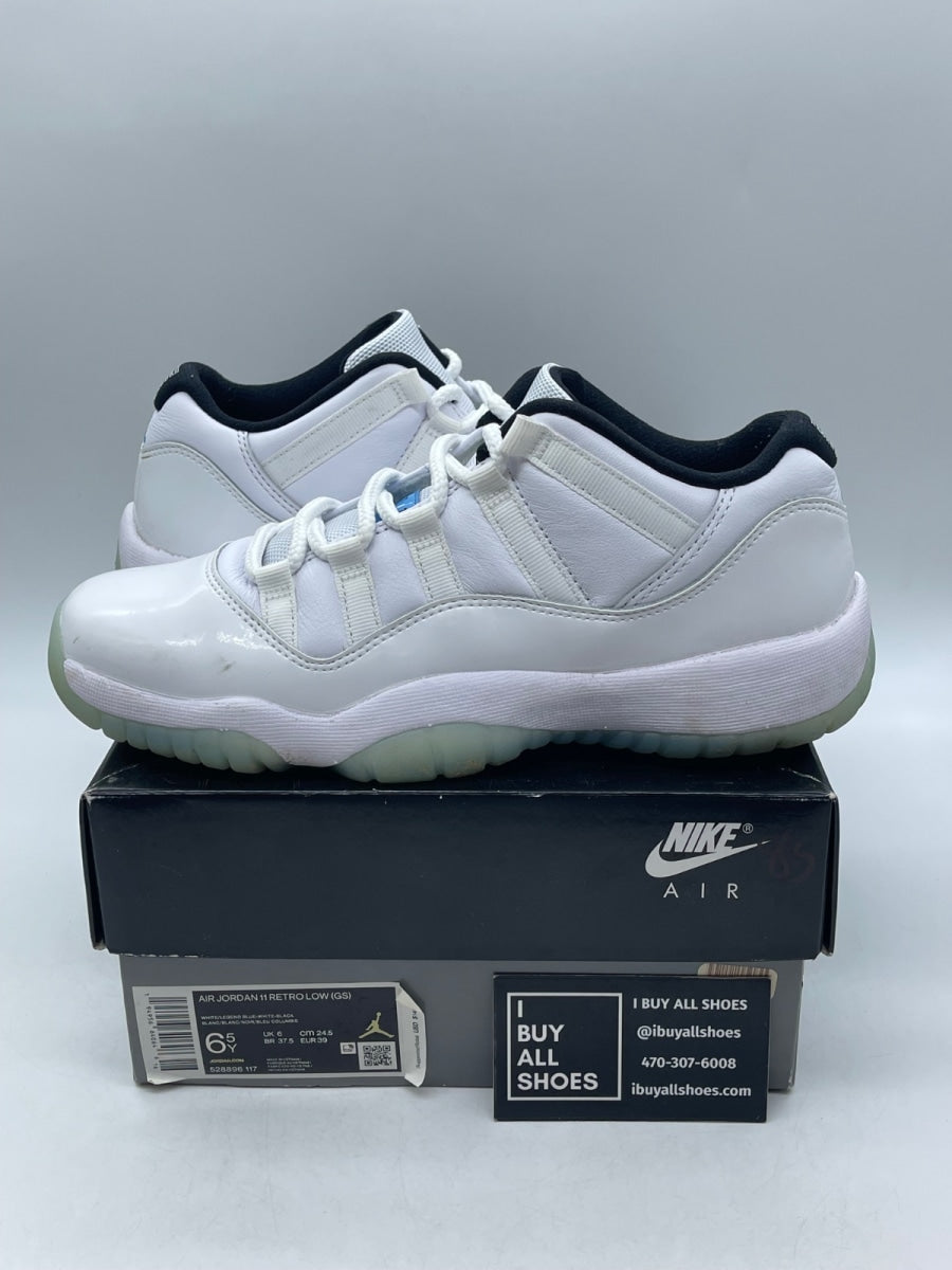 Jordan 11 Retro Low Legend Blue (GS) 6.5Y (Moderately Worn Pre-Owned) - Image 1