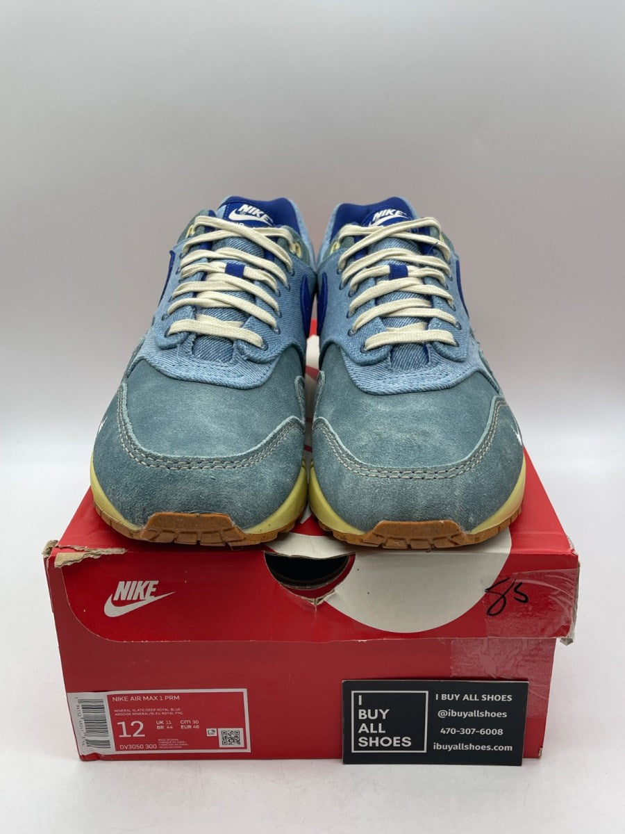 Nike Air Max 1 PRM Dirty Denim 12 (Moderately Worn Pre-Owned) - Image 2