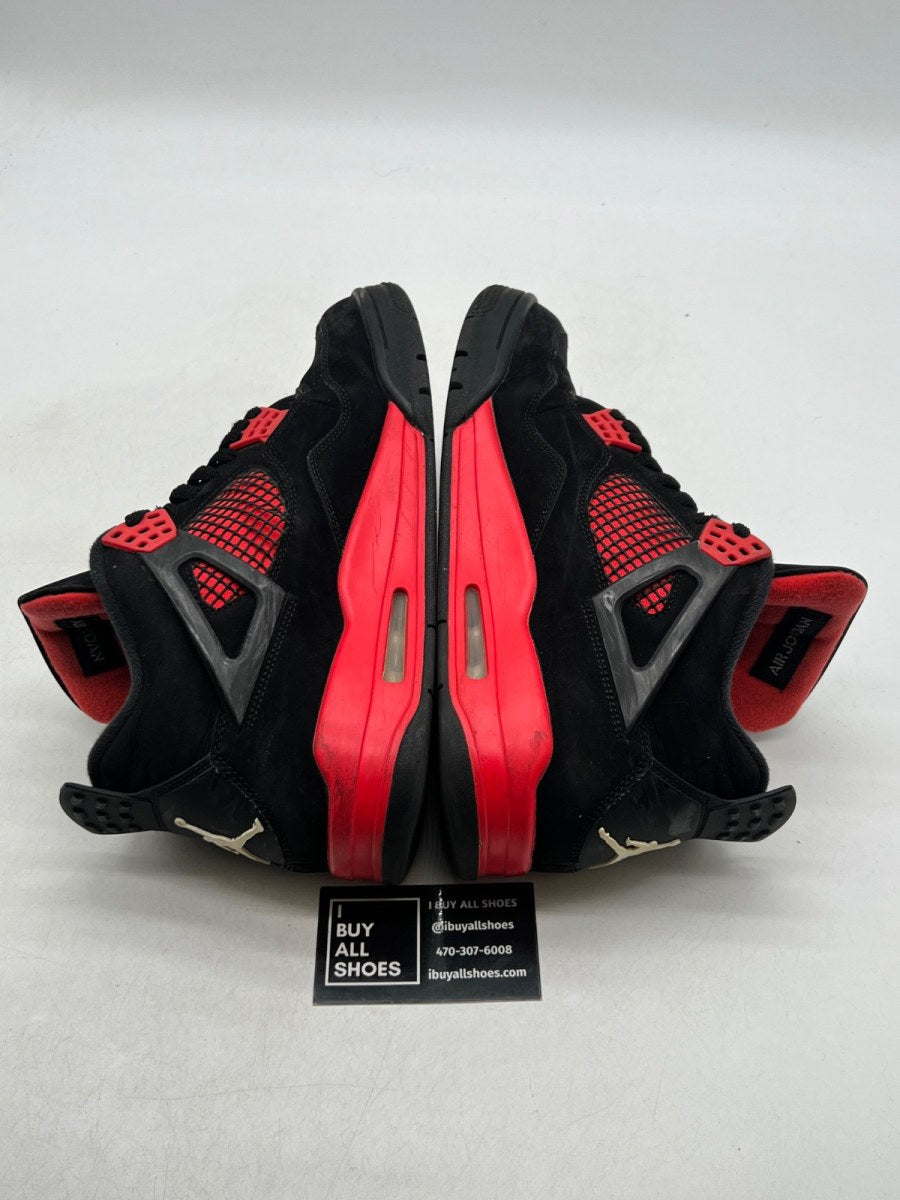 Jordan 4 Retro Red Thunder 10.5 (Moderately Worn Pre-Owned) - Image 8