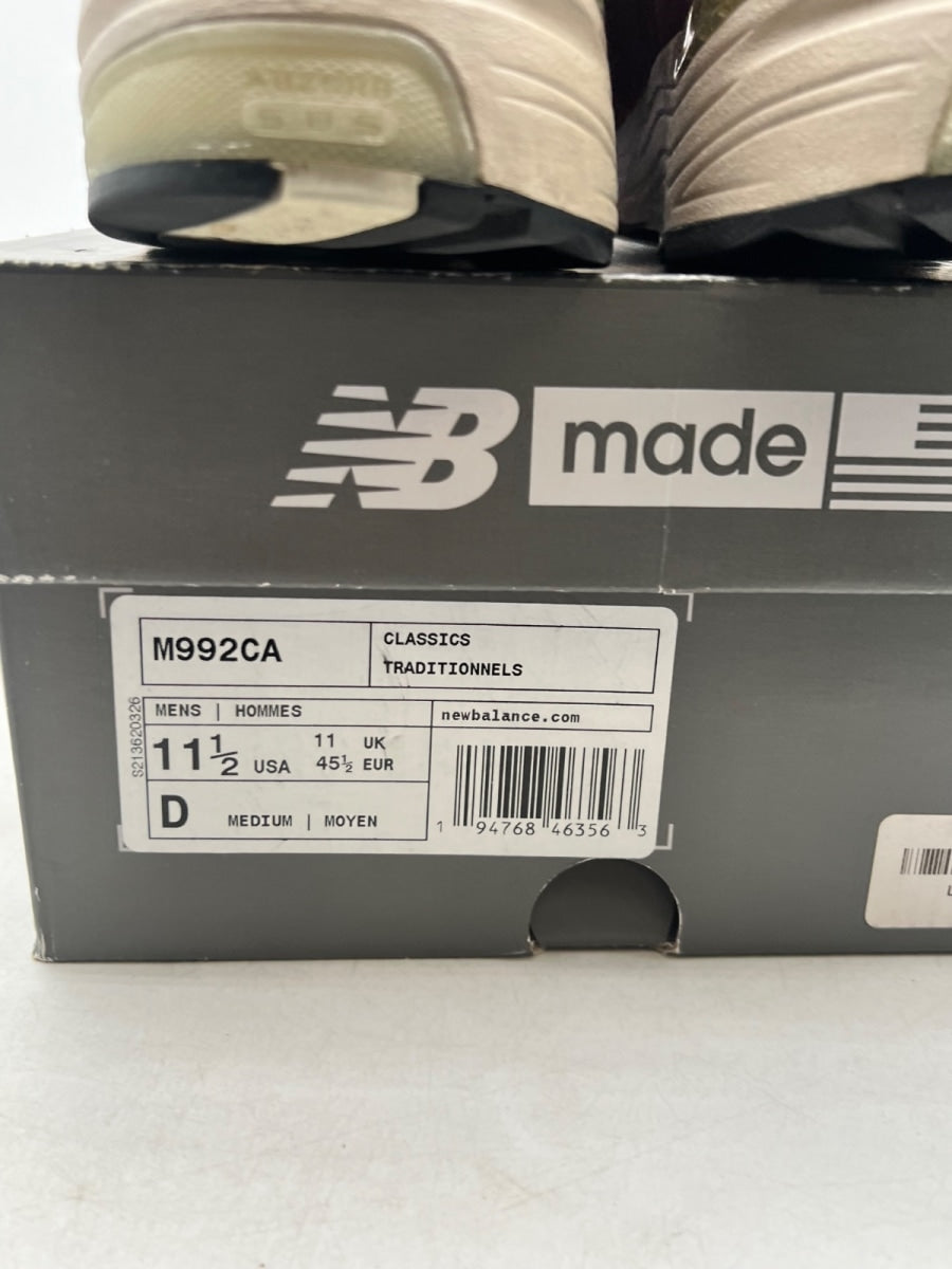 New Balance 992 Burgundy Gold 11.5 (Lightly Worn Pre-Owned)New BalanceBurgundy/Yellow/White - Image 6
