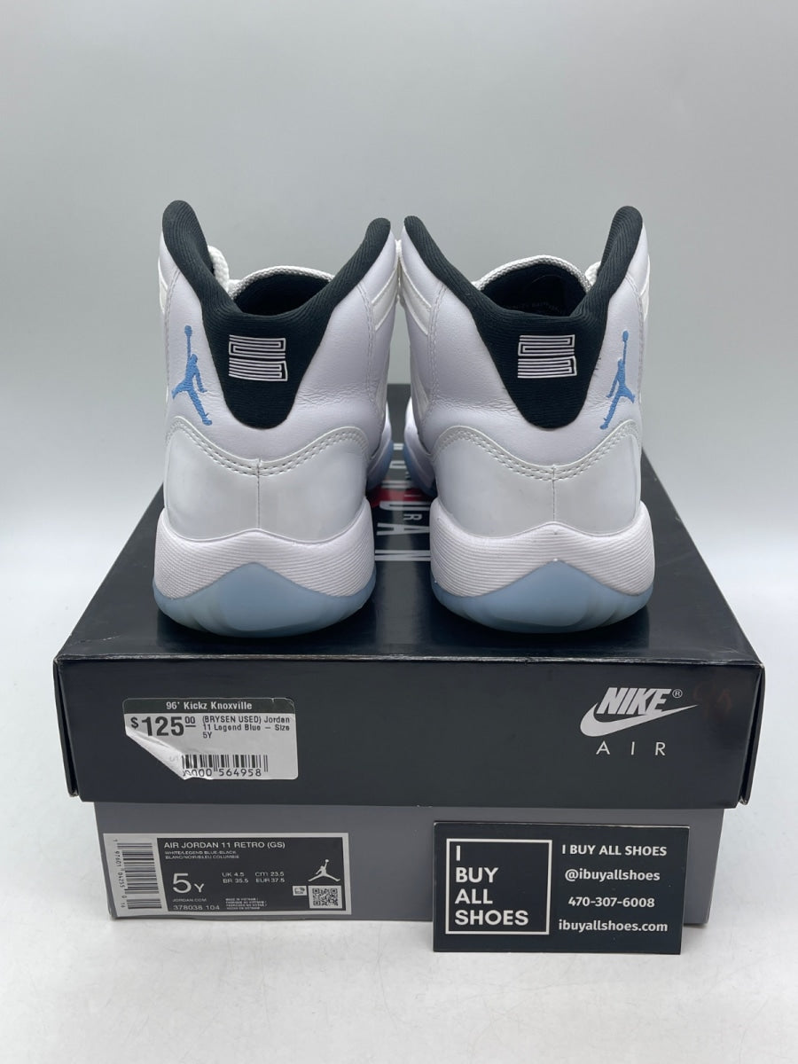 Jordan 11 Retro Legend Blue (2024) (GS) 5Y (Heavily Worn Pre-Owned) - Image 3