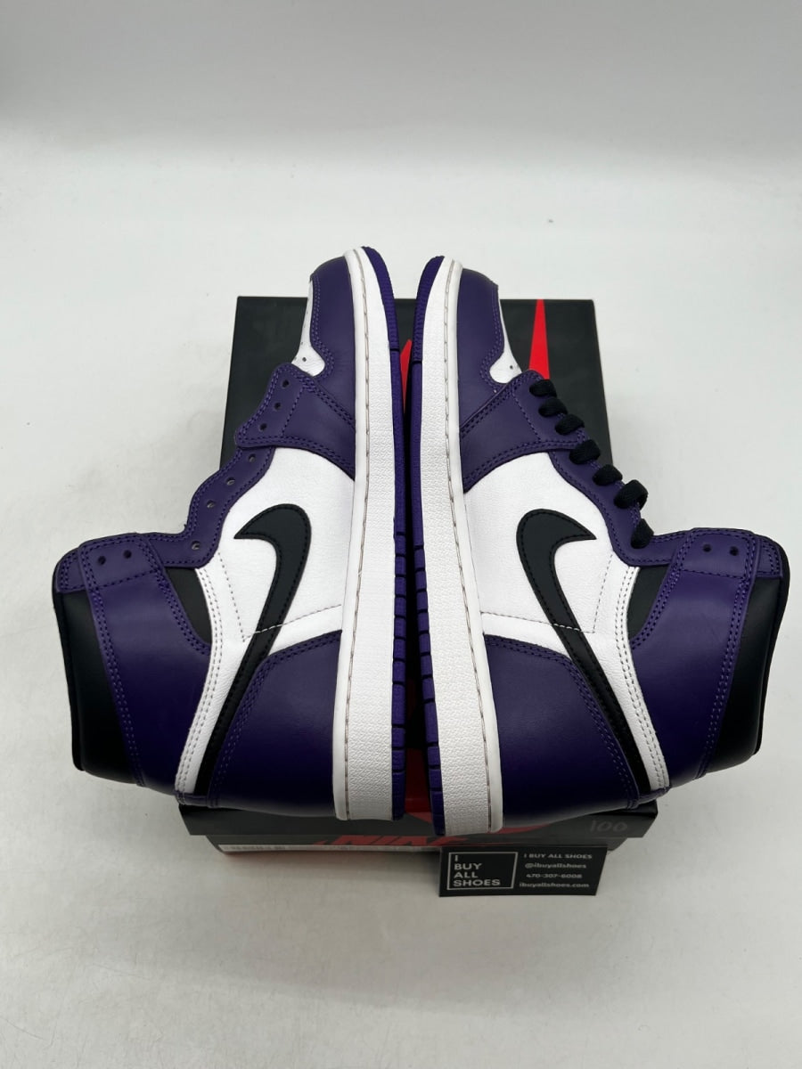 Jordan 1 Retro High Court Purple White 9.5 (Lightly Worn Pre-Owned) - Image 7