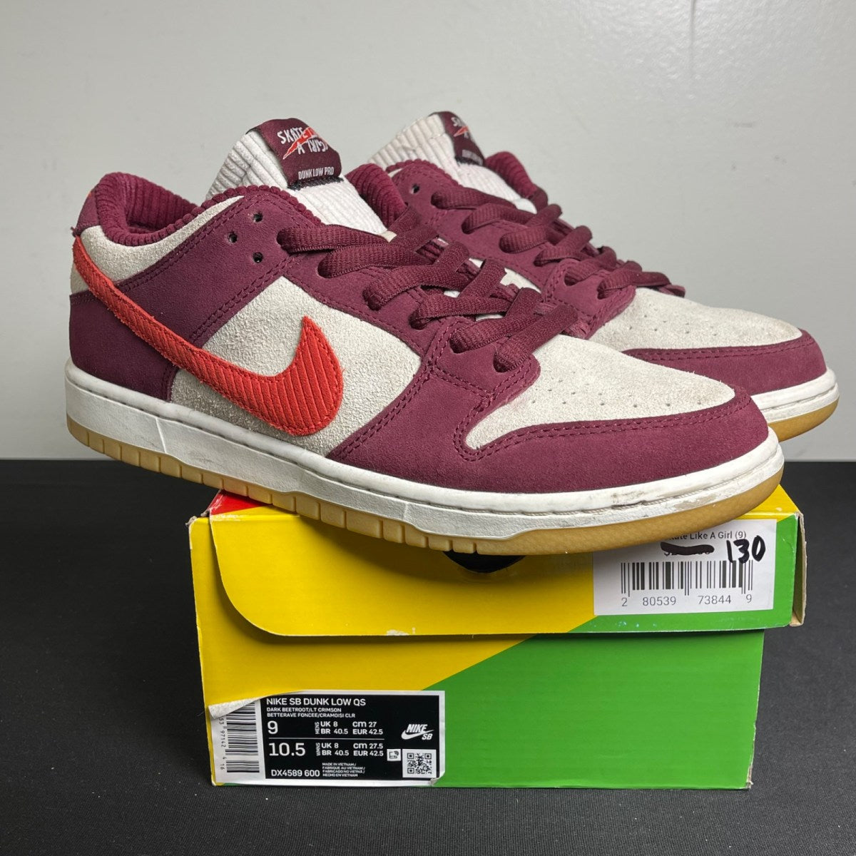 Nike SB Dunk Low Skate Like a Girl (Size 9) - Image 1