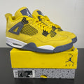 Jordan 4 Retro Lightning (2021) 11.5 (Moderately Worn Pre-Owned)JordanTour Yellow/White-Dark Blue Grey - Image 1