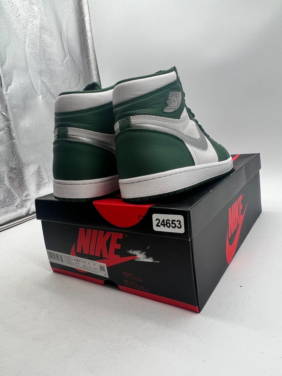 Jordan 1 Retro High OG Gorge Green 11 (Lightly Worn Pre-Owned)JordanGorge Green/Metallic Silver/White - Image 5