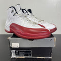 Jordan 12 Retro Cherry (2009) 11 (Moderately Worn Pre-Owned)JordanWhite/Varsity Red - Image 1
