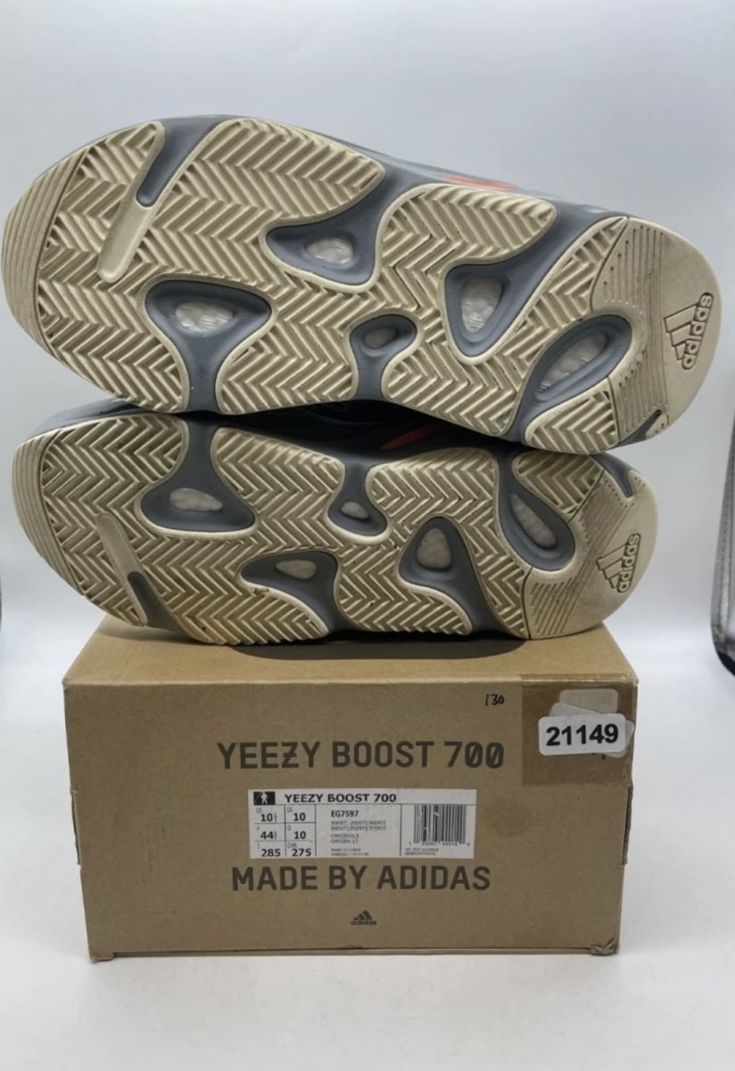 adidas Yeezy Boost 700 Inertia 10.5 (Lightly Worn Pre-Owned)adidasGrey/Grey/Inertia - Image 7