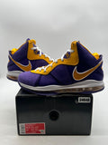 Nike LeBron 8 Lakers 10.5 (Lightly Worn Pre-Owned)NikeCourt Purple/Court Purple-University Gold-University Gold - Image 1