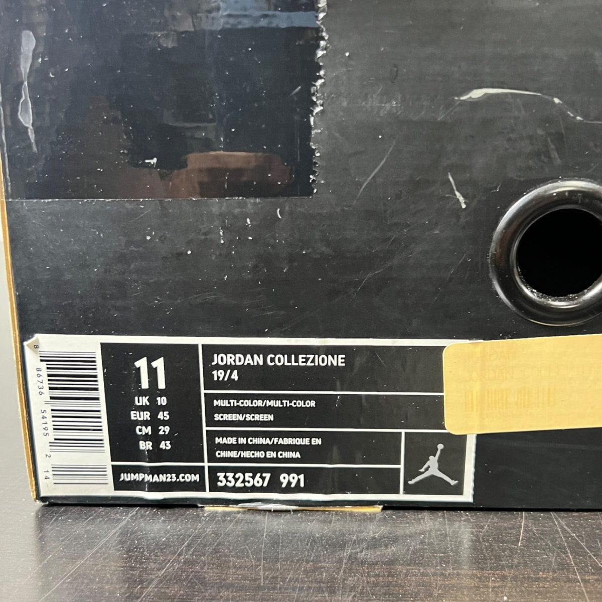 Jordan 4 Retro Black Cement CDP (2008) 11 (Heavily Worn Pre-Owned)JordanBlack/Cement Grey-Fire Red - Image 3