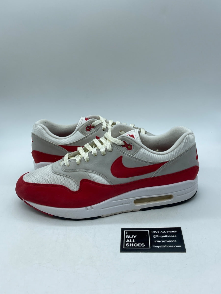 Nike Air Max 1 Anniversary Red (2017/2018 Restock Pair) 12 (Moderately Worn Pre-Owned) - Image 1
