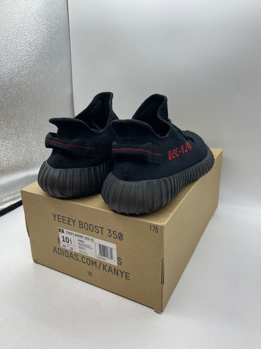 adidas Yeezy Boost 350 V2 Black Red 10.5 (Moderately Worn Pre-Owned) - Image 5