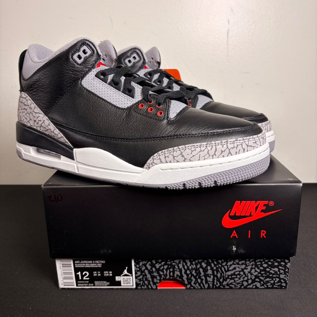 Jordan 3 Retro OG Black Cement (2024) (Size 12) - aux