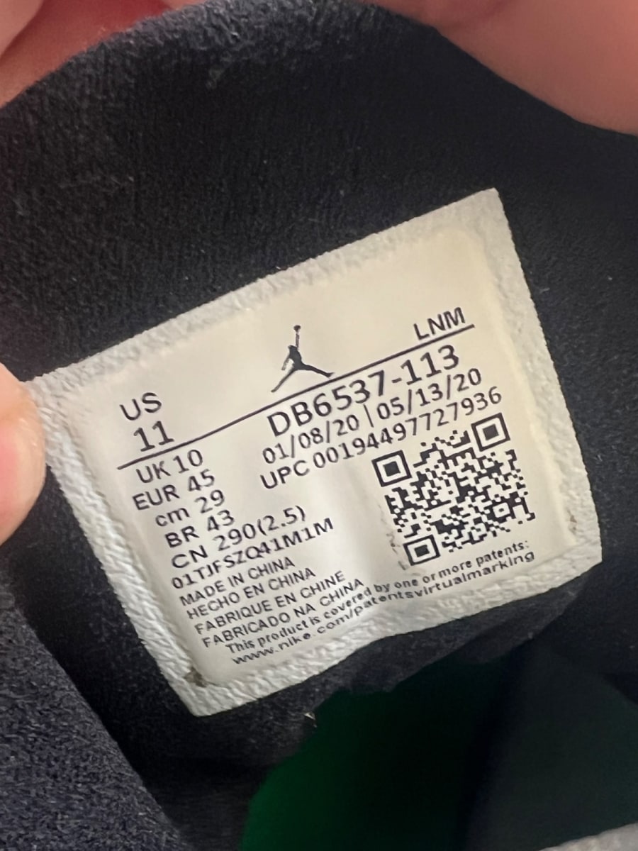 Jordan 13 Retro White Lucky Green 11 (Moderately Worn Pre-Owned) - Image 8