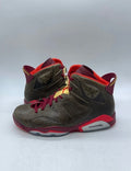 Jordan 6 Retro Cigar 10.5 (Lightly Worn Pre-Owned)JordanRaw Umber/Team Red-Metallic Gold-Challenge Red - Image 1