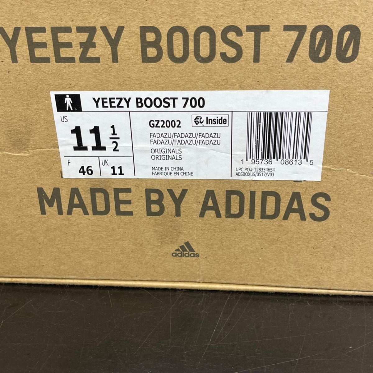 adidas Yeezy Boost 700 Faded Azure 11.5 (Moderately Worn Pre-Owned)adidasFaded Azure/Faded Azure/Faded Azure - Image 7