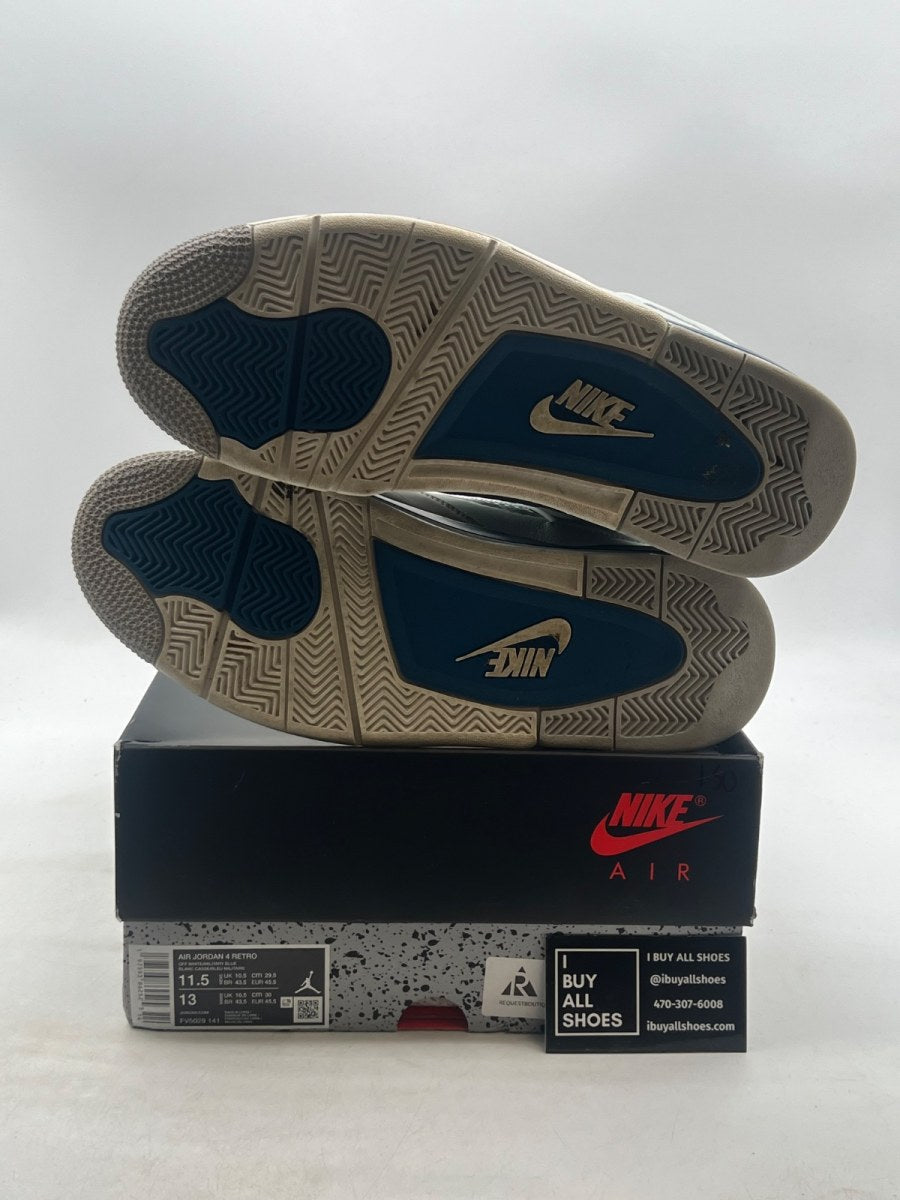 Jordan 4 Retro Military Blue (2024) 11.5 (Moderately Worn Pre-Owned) - Image 8