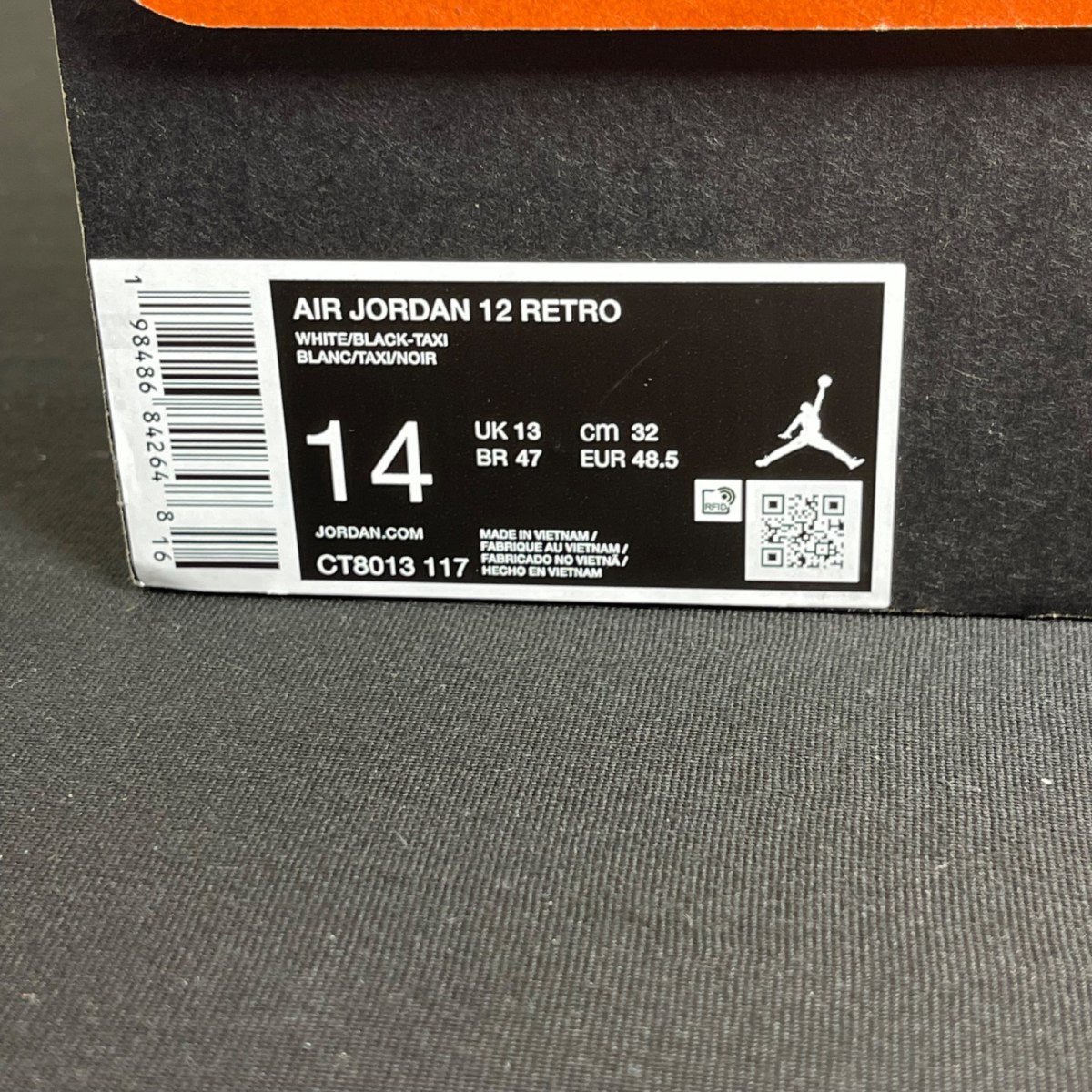 Jordan 12 Retro Taxi (2025) (Size 14) - Image 7