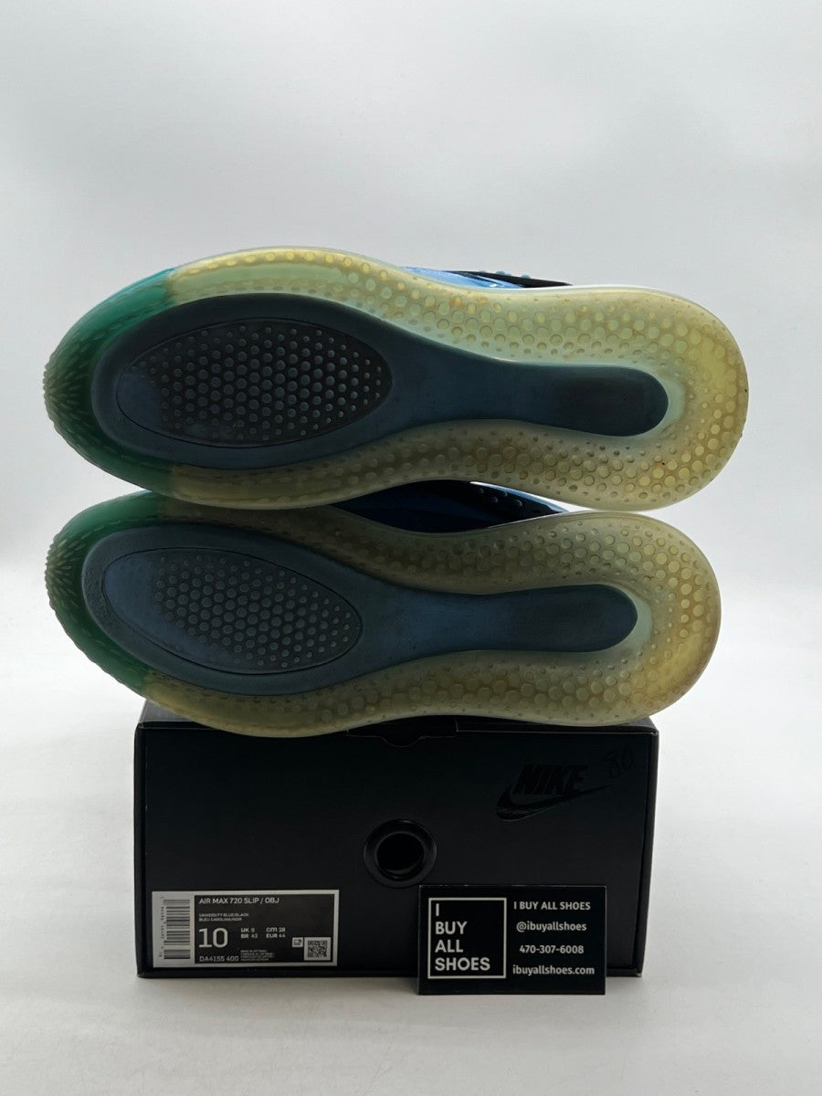 Nike Air Max 720 OBJ Slip University Blue 10 (Moderately Worn Pre-Owned) - Image 7