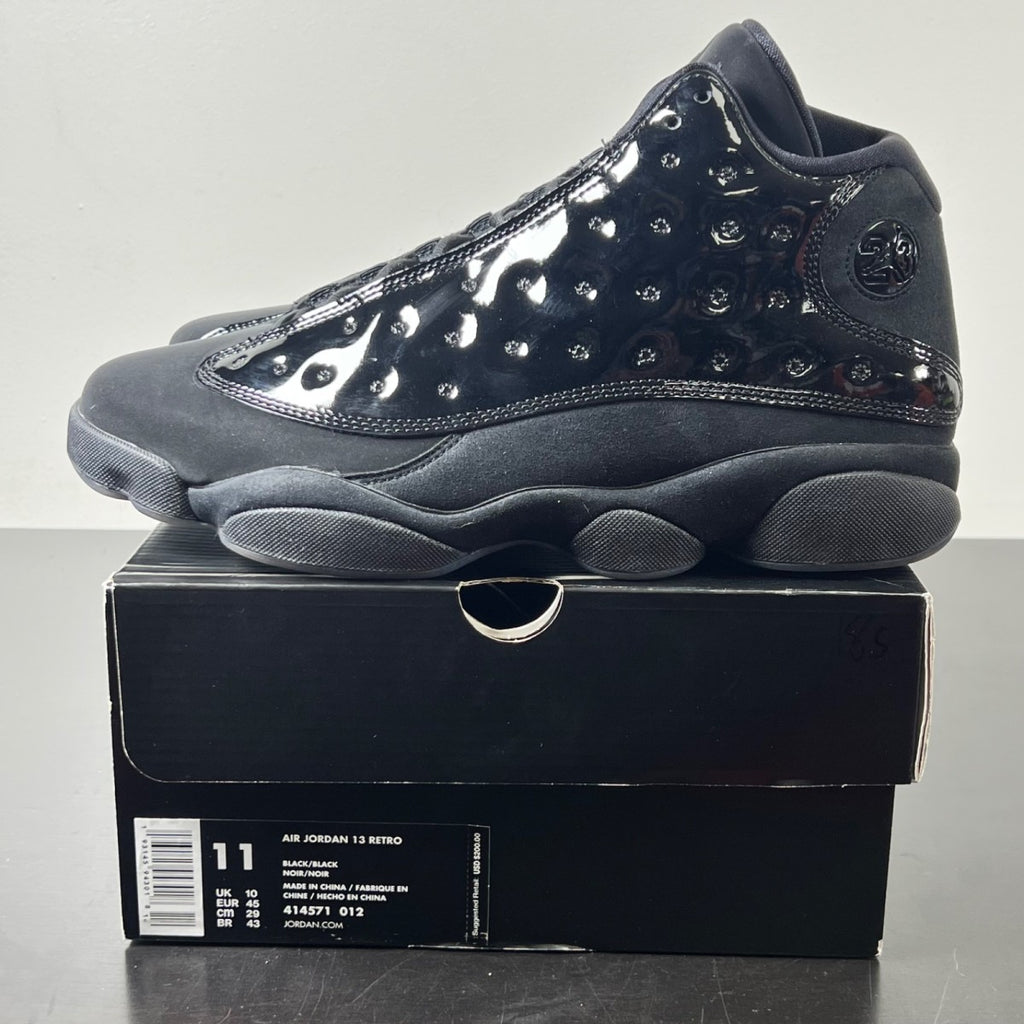 Jordan 13 Retro Cap and Gown 11 (Lightly Worn Pre-Owned)JordanBlack/Black - Image 4
