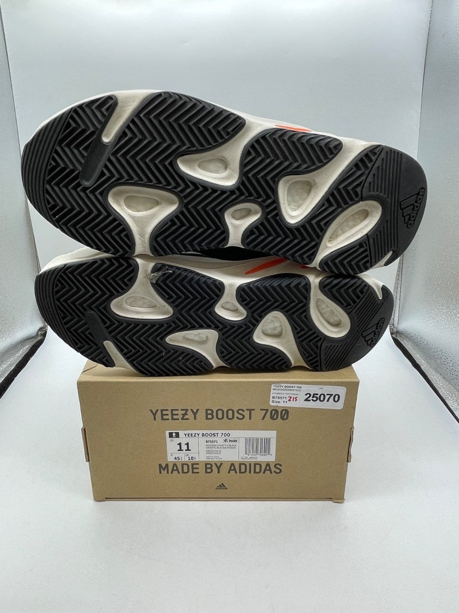 adidas Yeezy Boost 700 Wave Runner 11 (Moderately Worn Pre-Owned)adidasSolid Grey/Chalk White/Core Black - Image 7