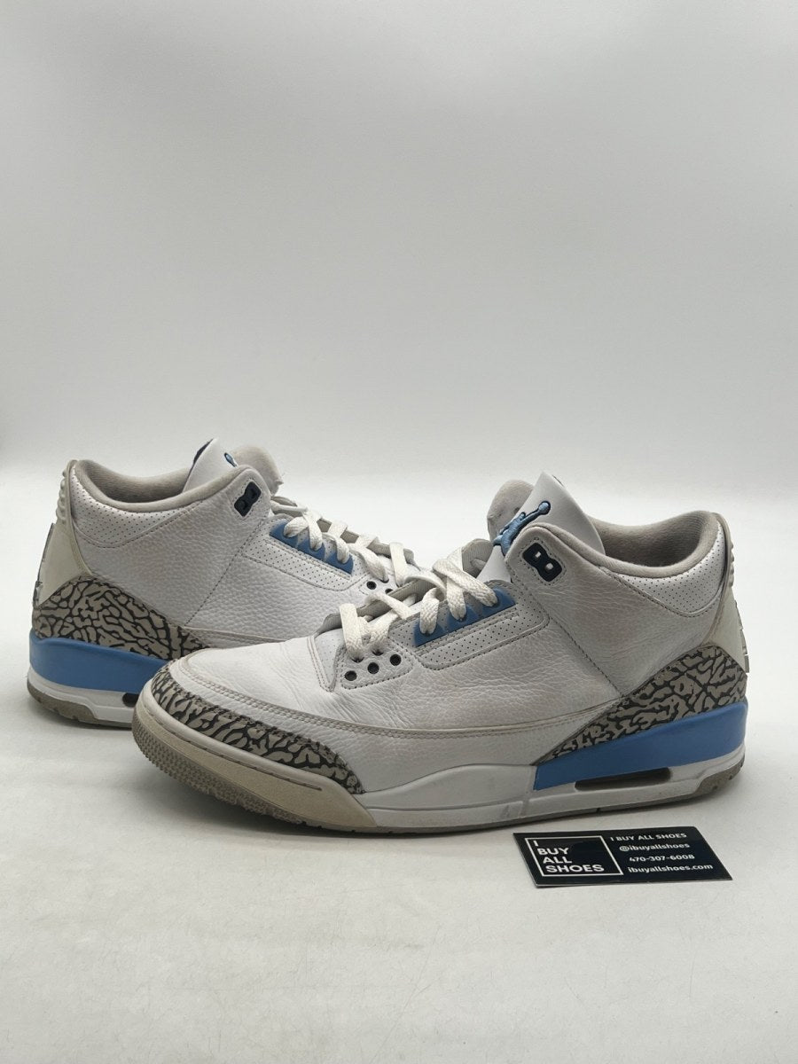 Jordan 3 Retro UNC (2020) 11 (Heavily Worn Pre-Owned) - Image 1