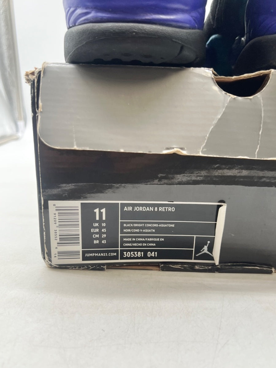 Jordan 8 Retro Aqua (2007) 11 (Heavily Worn Pre-Owned) - Image 4