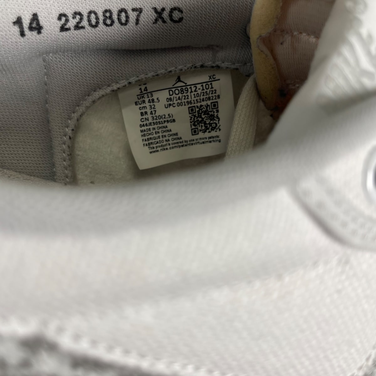 Jordan 1 Retro AJKO Low SP Union White Canvas (Size 14) - Image 6