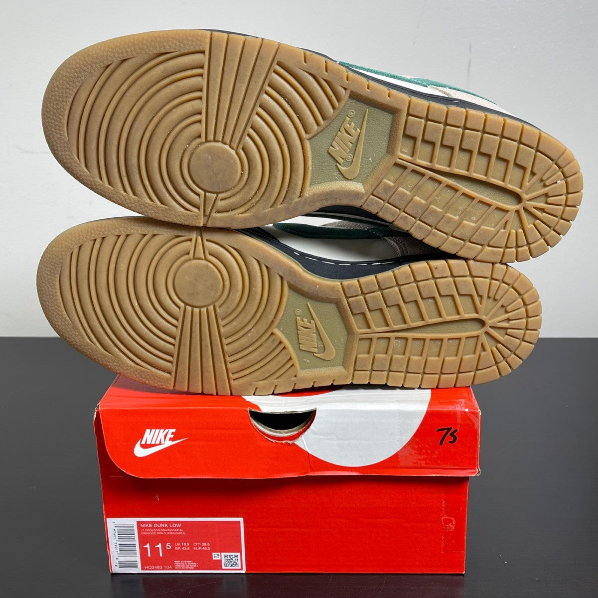 Nike Dunk Low Light Orewood Brown Bicoastal 11.5 (Moderately Worn Pre-Owned)NikeLight Orewood Brown/Cream II/Black/Bicoastal - Image 5
