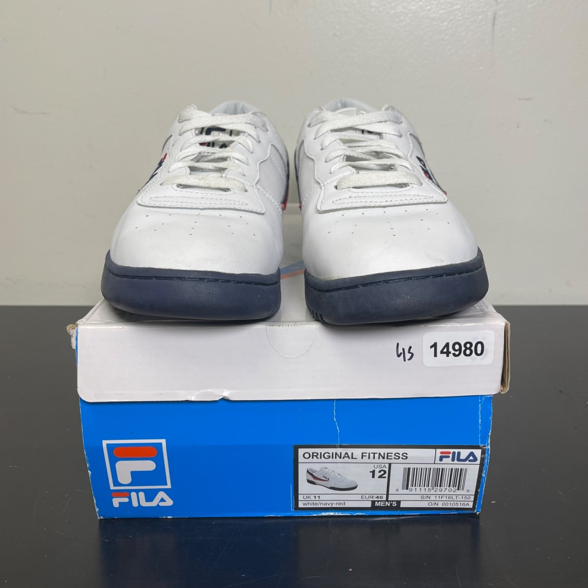 Fila Original Fitness White Navy Red 12 (Moderately Worn Pre-Owned)FilaWhite/Fila Navy-Fila Red - Image 2