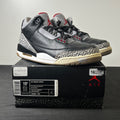 Jordan 3 Retro Black Cement (2011) 10.5 (Heavily Worn Pre-Owned)JordanBlack/Cement Grey-White-Varsity Red - Image 1