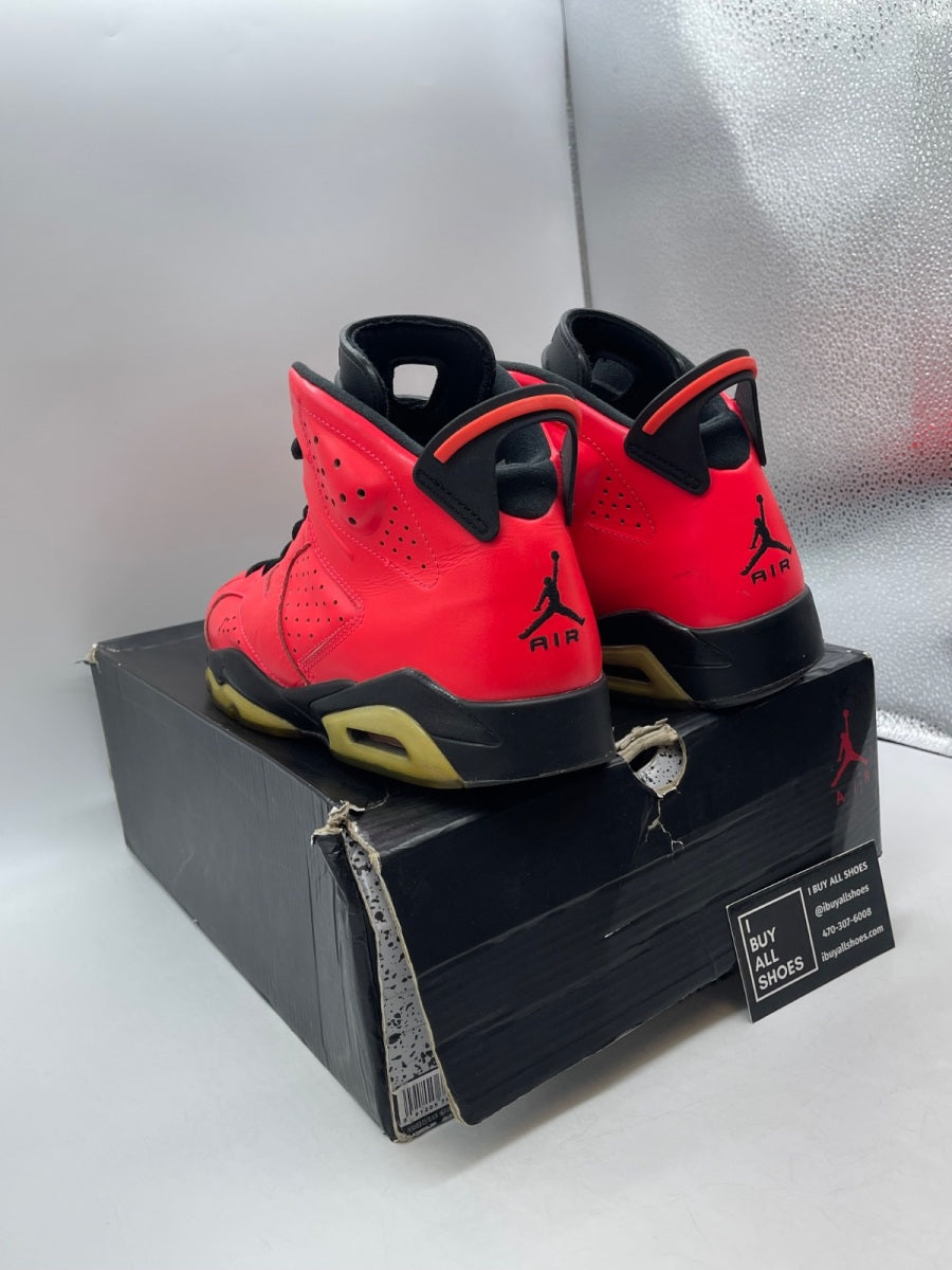 Jordan 6 Retro Infrared 23 (Toro) 9.5 (Heavily Worn Pre-Owned) - Image 4