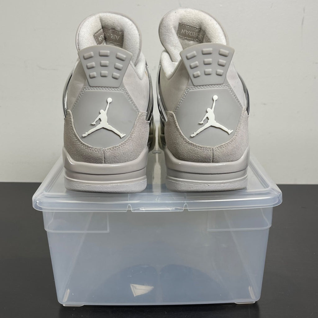 Jordan 4 Retro Frozen Moments (Women's) 12W (Moderately Worn Pre-Owned)JordanLight Iron Ore/Sail-Neutral Grey-Black-Metallic Silver - Image 4