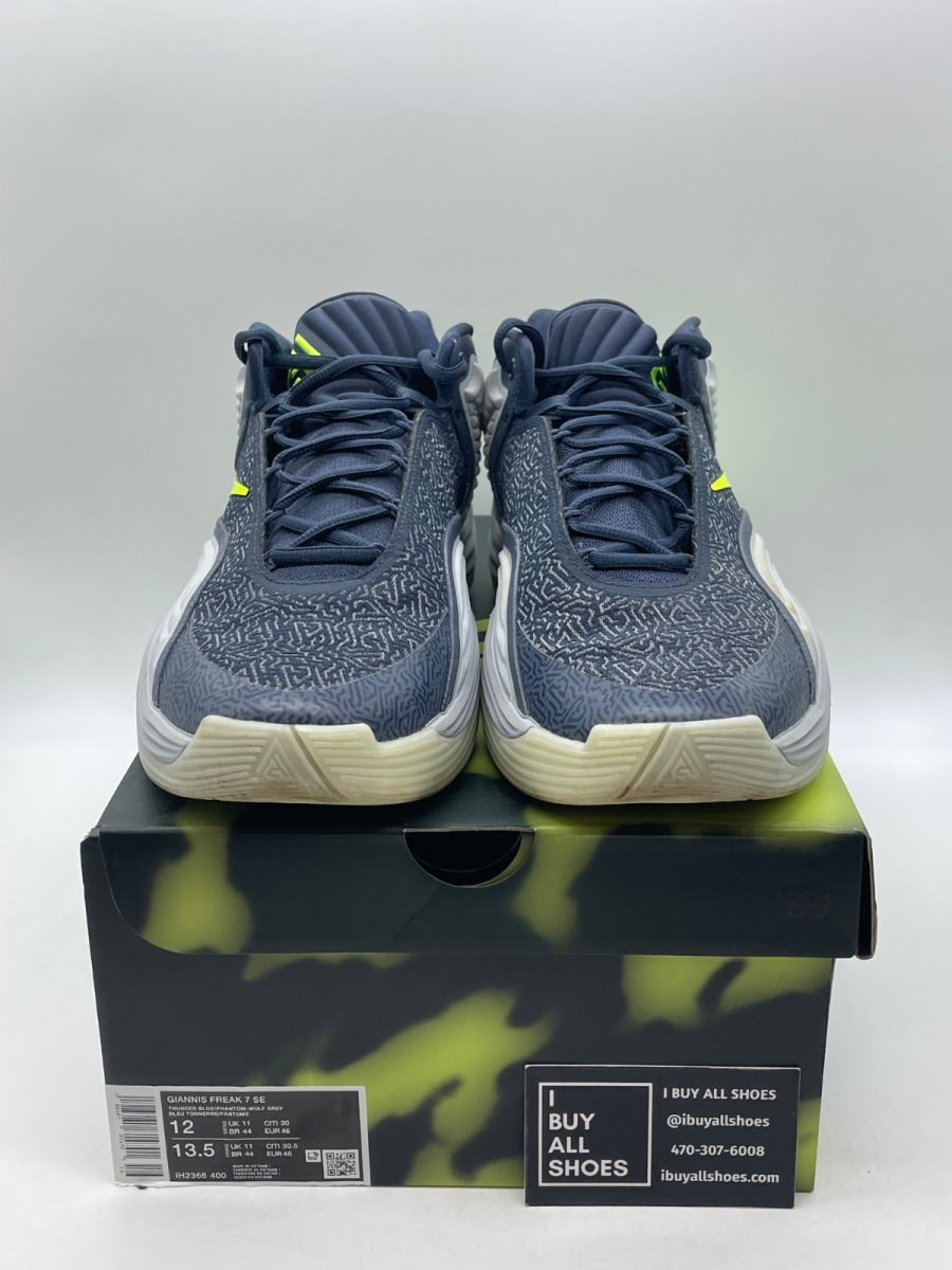 Nike Giannis Freak 7 'Thunder Blue' 12 (Moderately Worn Pre-Owned) - Image 2