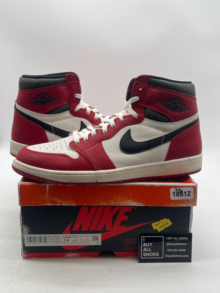 Jordan 1 Retro High OG Chicago Lost and Found 14 (Lightly Worn Pre-Owned) - Image 1