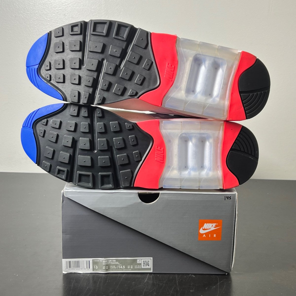 Nike Air Max 180 Ultramarine (2024) 13 (Lightly Worn Pre-Owned)NikeWhite/Ultramarine/Solar Red/Black - Image 6