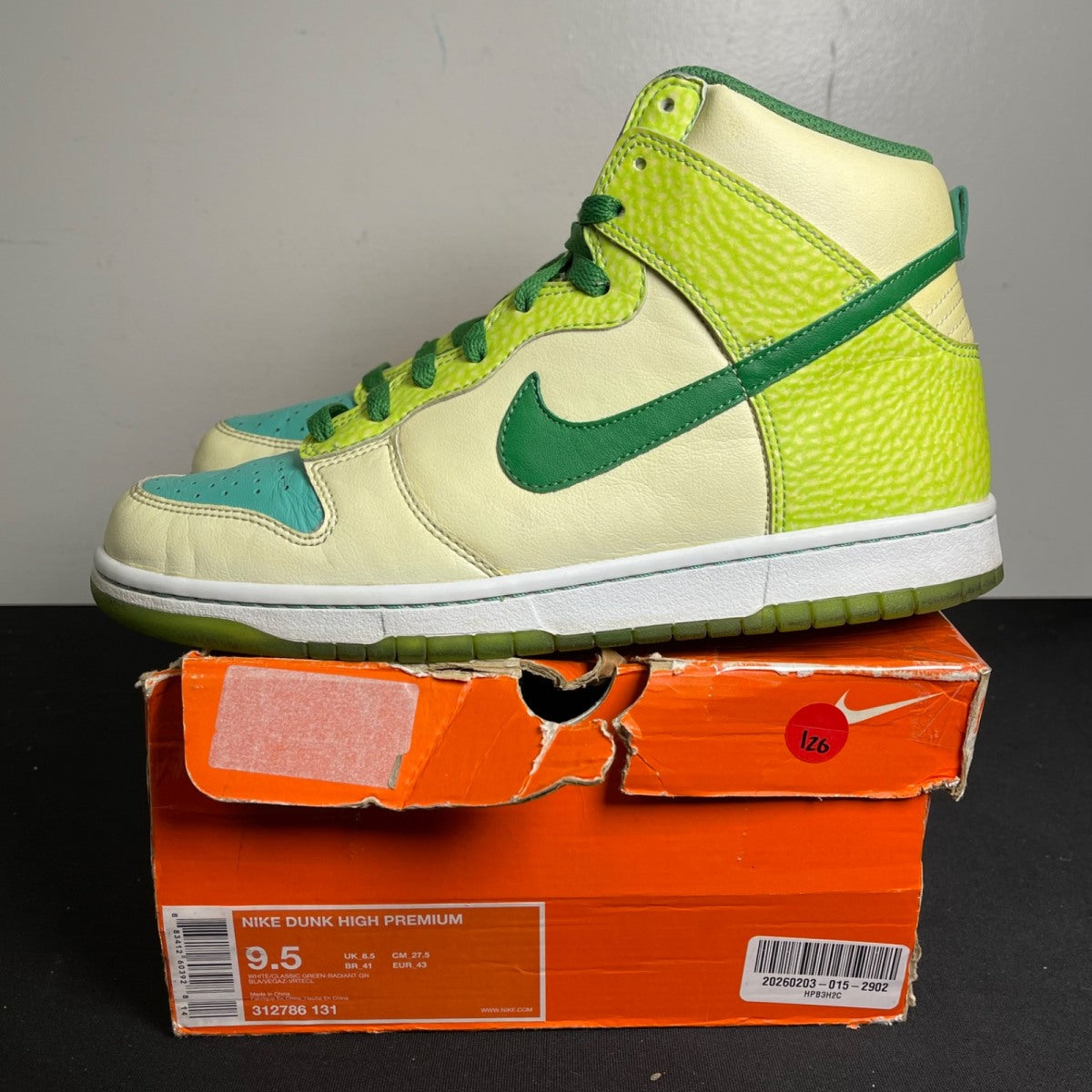 Nike Dunk High Glow-In-The-Dark 2 (Size 9.5) - Image 3