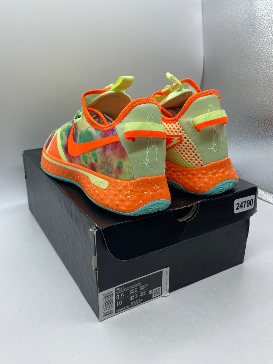 Nike PG 4 Gatorade All-Star (2020) 8.5 (Moderately Worn Pre-Owned)NikeBarely Volt/Volt-Photo Blue-Total Orange - Image 4