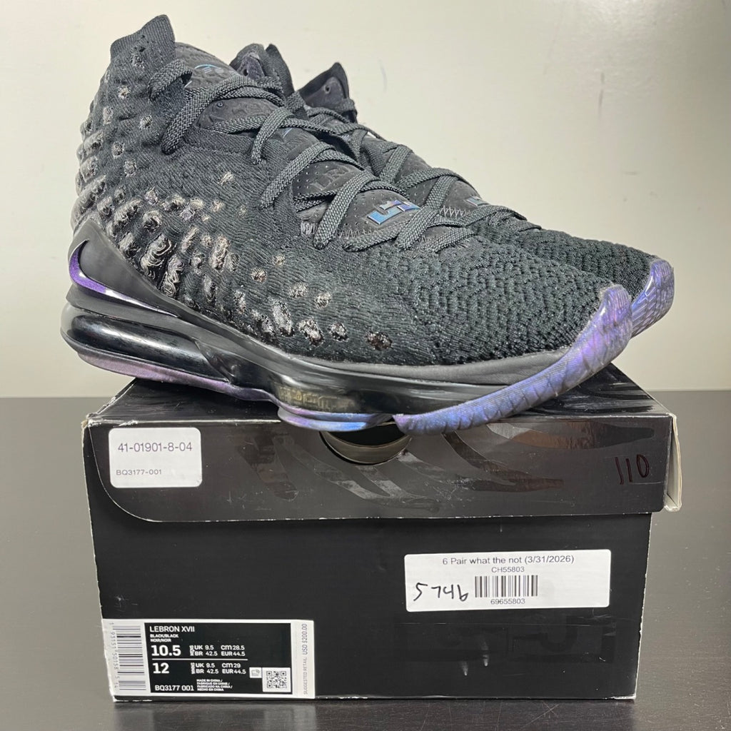 Nike LeBron 17 Global Currency 10.5 (Moderately Worn Pre-Owned)NikeBlack/Black - Image 1