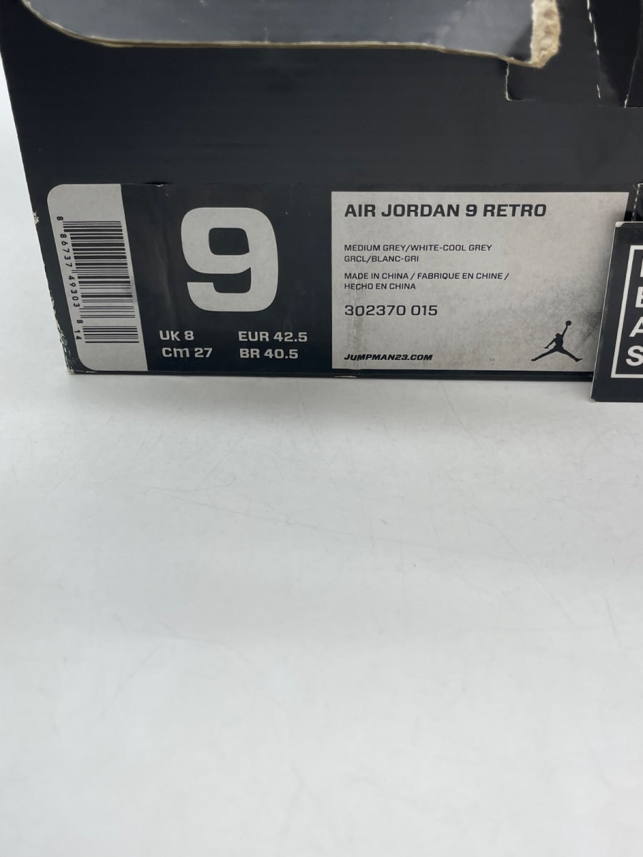 Jordan 9 Retro Cool Grey (2012) 9 (Moderately Worn Pre-Owned) - Image 8